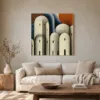 City of Ivory Domes by Bassem, canvas on a wall