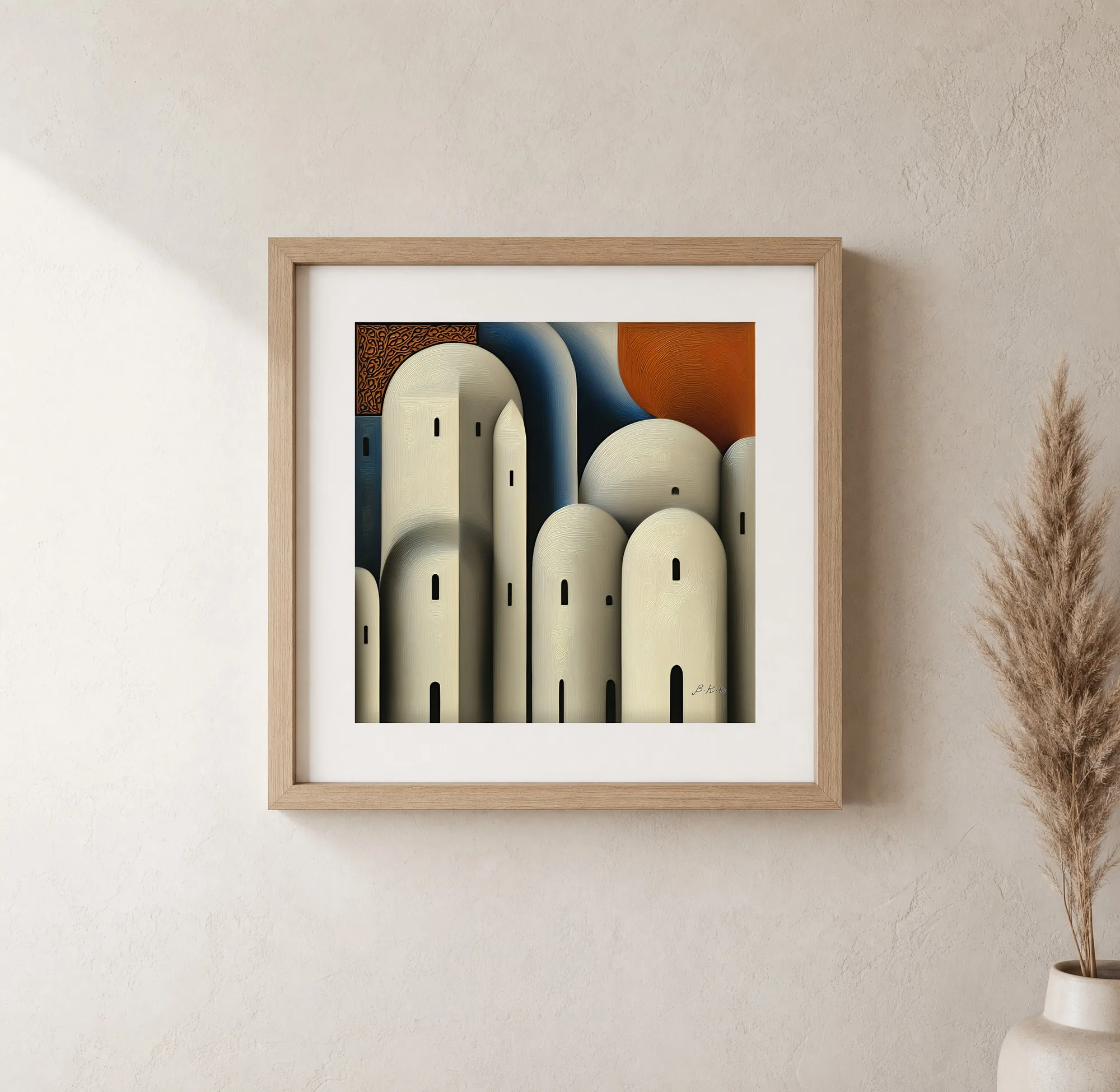 City of Ivory Domes · Art Print