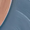 Peach and Teal Arcs by Bassem, detail at close range