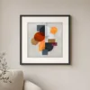 ba-0010-balance-on-a-line-print-1-closeup-black-v6 Balance on a Line by Bassem, art print shown framed on a wall