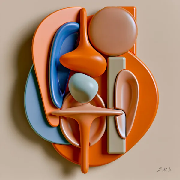 Tangerine Assembly by Bassem, the full artwork