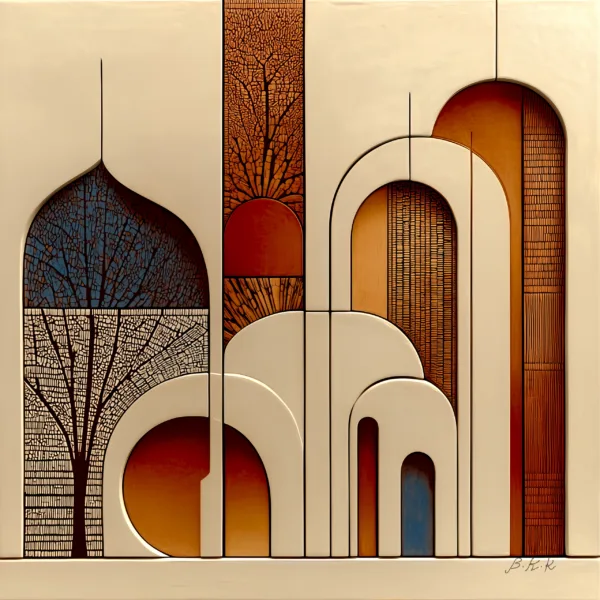 Arches and Branches by Bassem, the full artwork