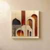 Arches and Branches by Bassem, canvas on a wall