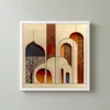 ba-0013-arches-and-branches-framed-3-thin-closeup-white-v4 Arches and Branches by Bassem, framed print on a wall