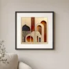 Arches and Branches by Bassem, art print shown framed on a wall