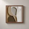 Sandstone Hush by Bassem, framed print on a wall