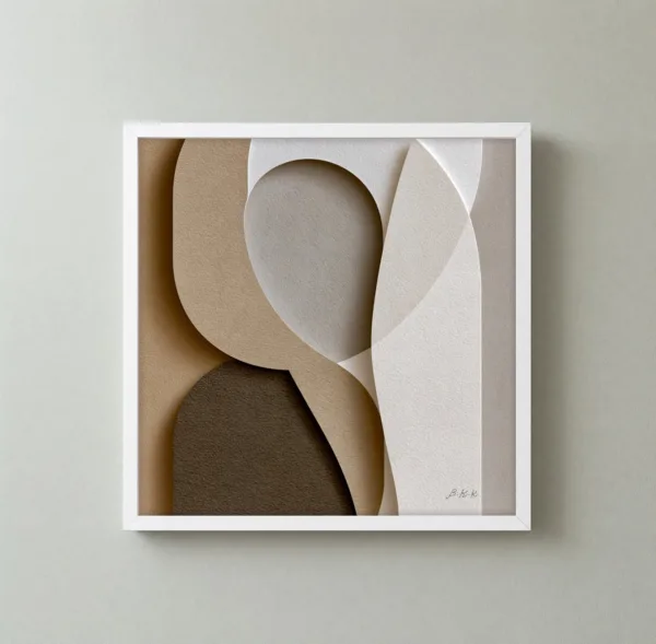 Sandstone Hush by Bassem, framed print on a wall