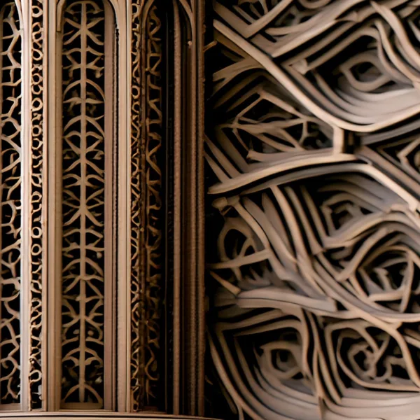 ba-0016-carved-coral-garden-canvas-4-detail-v4 Carved Coral Garden by Bassem, detail at close range