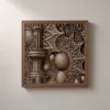 Carved Coral Garden by Bassem, framed print on a wall