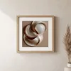 ba-0017-ivory-loop-print-1-closeup-oak-v6 Ivory Loop by Bassem, art print shown framed on a wall