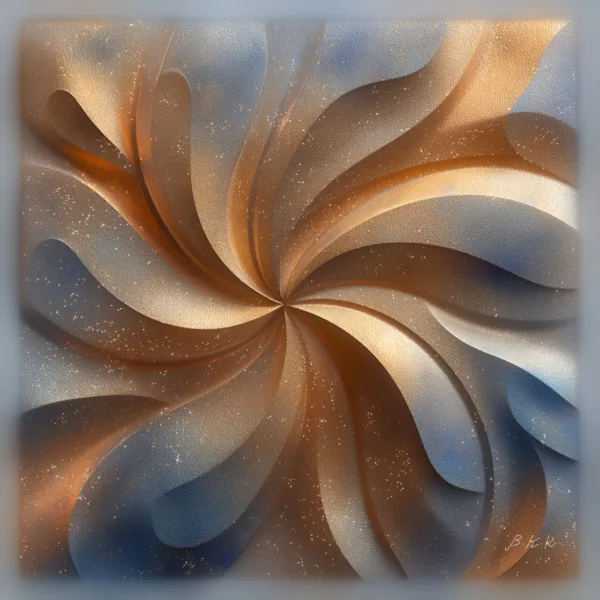 Golden Pinwheel by Bassem, the full artwork