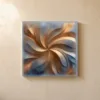 Golden Pinwheel by Bassem, canvas on a wall