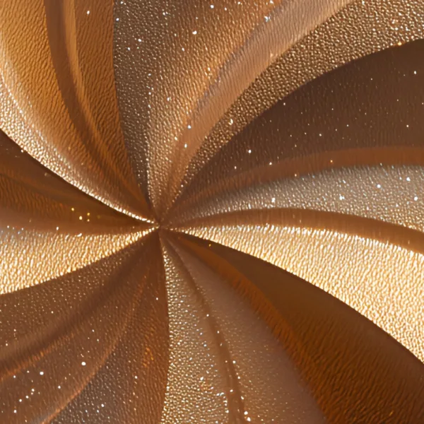 Golden Pinwheel by Bassem, detail at close range