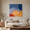 ba-0025-ochre-and-blue-fans-canvas-2-canvas-room-living-greige-v4 Ochre and Blue Fans by Bassem, canvas on a wall