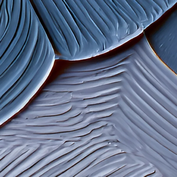 ba-0025-ochre-and-blue-fans-canvas-4-detail-v4 Ochre and Blue Fans by Bassem, detail at close range