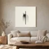 The Quiet Spire by Bassem, canvas on a wall