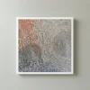 Field of Spirals by Bassem, framed print on a wall