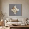 The Cream Fold by Bassem, canvas on a wall