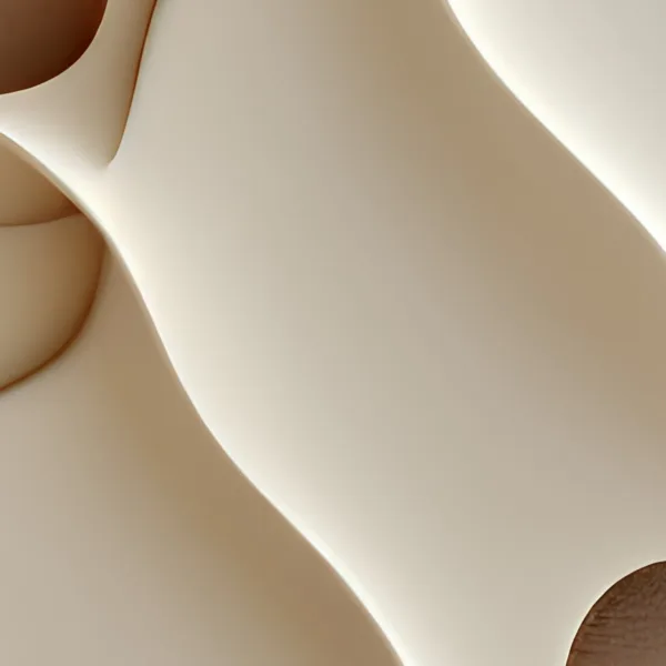 The Cream Fold by Bassem, detail at close range