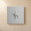 Star in Relief by Bassem, canvas on a wall