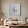 Star in Relief by Bassem, canvas on a wall