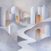 Winding White Path by Bassem, the full artwork