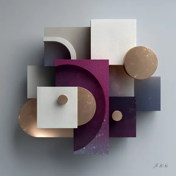 Plum and Bronze by Bassem, the full artwork