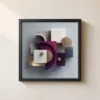 Plum and Bronze by Bassem, framed print on a wall