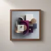 Plum and Bronze by Bassem, framed print on a wall