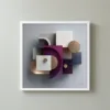 Plum and Bronze by Bassem, framed print on a wall