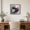 Plum and Bronze by Bassem, framed print on a wall