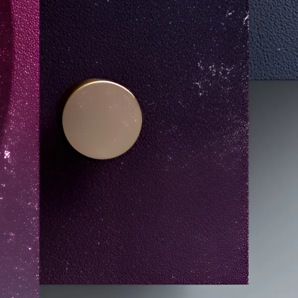 Plum and Bronze by Bassem, detail at close range