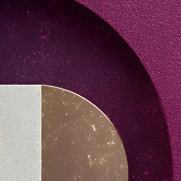 Plum and Bronze by Bassem, detail at close range