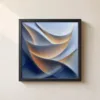 ba-0040-amber-beneath-blue-framed-1-thin-closeup-black-v4 Amber Beneath Blue by Bassem, framed print on a wall