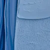 Blue and Clay Panels by Bassem, detail at close range