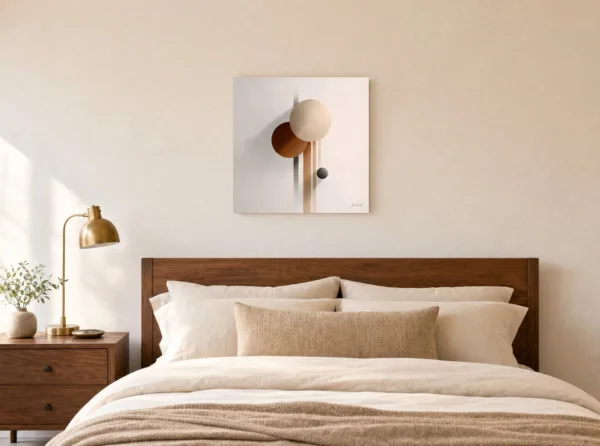 Sand and Rust by Bassem, canvas on a wall