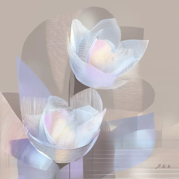 ba-0047-two-pearl-tulips-art-v2 Two Pearl Tulips by Bassem, the full artwork