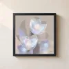 ba-0047-two-pearl-tulips-framed-1-thin-closeup-black-v4 Two Pearl Tulips by Bassem, framed print on a wall