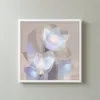 ba-0047-two-pearl-tulips-framed-3-thin-closeup-white-v4 Two Pearl Tulips by Bassem, framed print on a wall