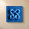 Cobalt Rope Knot by Bassem, canvas on a wall