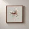 Pearl Butterfly by Bassem, framed print on a wall