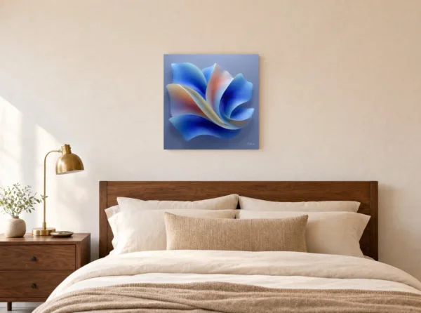 Stardust Petals by Bassem, canvas on a wall
