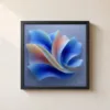 ba-0058-stardust-petals-framed-1-thin-closeup-black-v4 Stardust Petals by Bassem, framed print on a wall