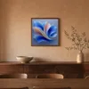 ba-0058-stardust-petals-framed-4-thin-room-dining-walnut-v4 Stardust Petals by Bassem, framed print on a wall