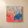 ba-0062-curled-ribbon-garden-canvas-1-canvas-closeup-limewash-v4 Curled Ribbon Garden by Bassem, canvas on a wall