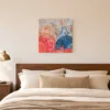 ba-0062-curled-ribbon-garden-canvas-3-canvas-room-bedroom-white-v4 Curled Ribbon Garden by Bassem, canvas on a wall