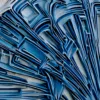 Curled Ribbon Garden by Bassem, detail at close range