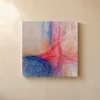 Rose Thread Ripples by Bassem, canvas on a wall