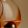 Sculpted Copper Loops by Bassem, detail at close range