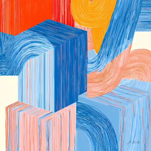Threaded Blocks by Bassem, the full artwork